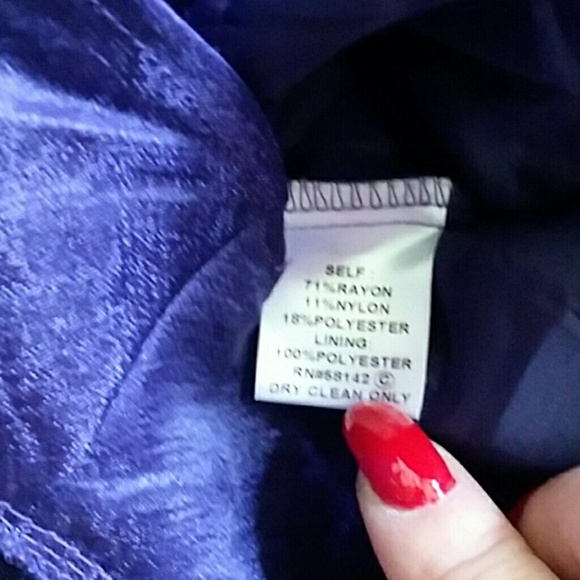 London Times Royal Purple Ruffled Dress - Picture 6 of 6